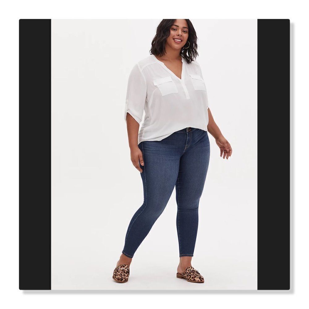 Torrid High-Rise Super-Stretch Jegging Skinny Jeans - size 22R